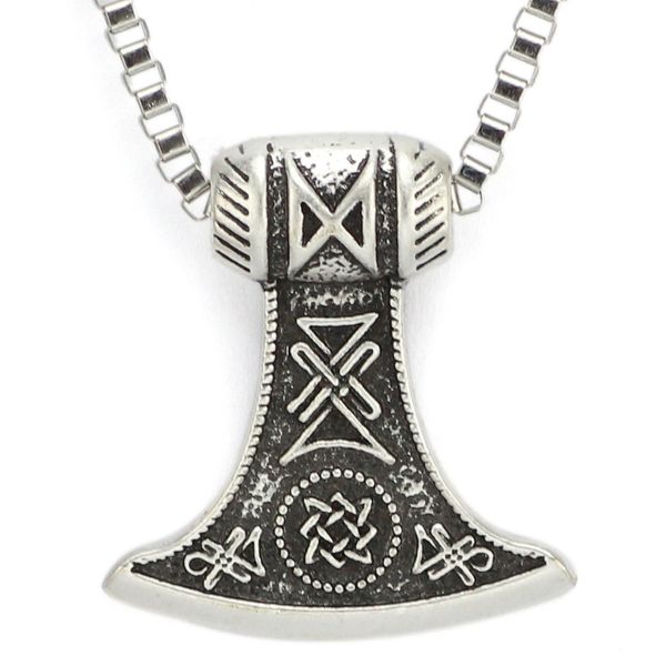 fashion simple domineering titanium steel axe pendant stainless steel casting necklace, Silver
fashion simple domineering titanium steel axe pendant stainless steel casting necklace, Silver