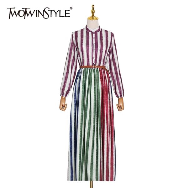 striped hit color women's dress stand collar lantern sleeve high waist with sashes midi dresses female fashion 210520, Black;gray
striped hit color women's dress stand collar lantern sleeve high waist with sashes midi dresses female fashion 210520, Black;gray