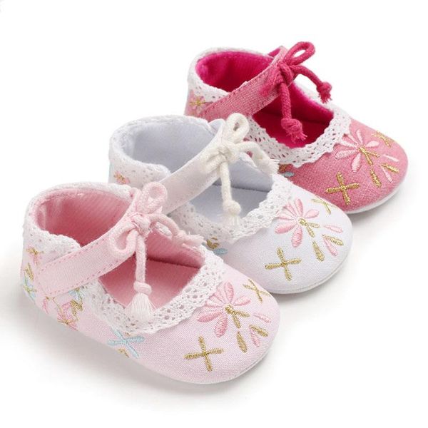 first walkers baby shoes lovely flower embroidery lace bows princess girl non-slip soled toddler girls
first walkers baby shoes lovely flower embroidery lace bows princess girl non-slip soled toddler girls