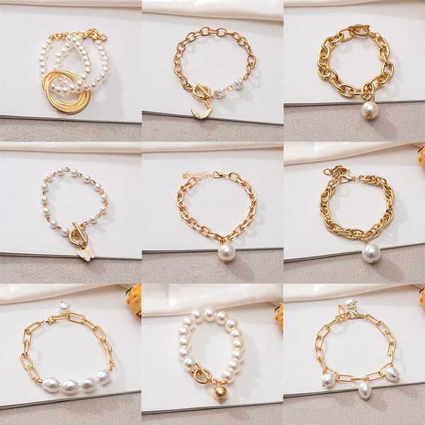 charm bracelets women bracelet letter coin portrait pearl multilayer bohemian retro style simple temperament on hand, Golden;silver
charm bracelets women bracelet letter coin portrait pearl multilayer bohemian retro style simple temperament on hand, Golden;silver