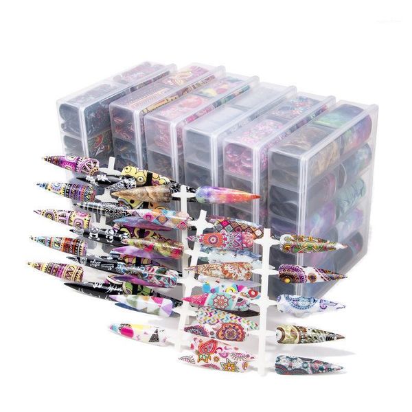 holographic/floral starry nail foil set 2kinds box pack transparent ab color art transfer sticker manicure diy decals1, Black
holographic/floral starry nail foil set 2kinds box pack transparent ab color art transfer sticker manicure diy decals1, Black
