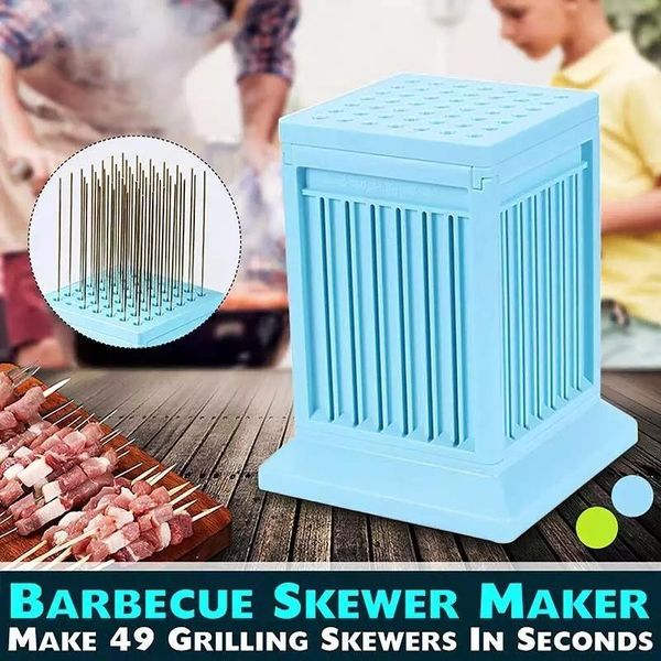 tools & accessories skewer maker wear string machine 49 holes bbq grill barbecue kitchen tool
tools & accessories skewer maker wear string machine 49 holes bbq grill barbecue kitchen tool