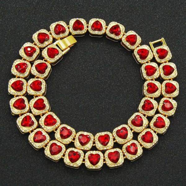 chains heart red necklace bracelet chain set women men gold filled classic hip hop micro inlaid gift, Silver
chains heart red necklace bracelet chain set women men gold filled classic hip hop micro inlaid gift, Silver
