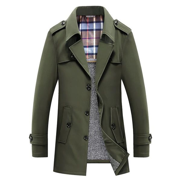 men's trench coats autumn and winter windbreaker business quality plus velvet mid-length jacket 5 colors size 6xl men clothing, Tan;black
men's trench coats autumn and winter windbreaker business quality plus velvet mid-length jacket 5 colors size 6xl men clothing, Tan;black