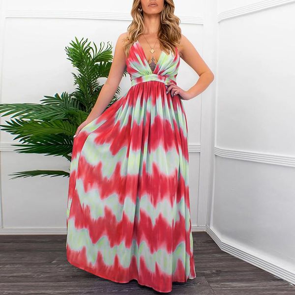 casual dresses summer women's bohemia tie-dye printed v-neck dress spaghetti strap backless beach party long sundress vestidos#35, Black;gray
casual dresses summer women's bohemia tie-dye printed v-neck dress spaghetti strap backless beach party long sundress vestidos#35, Black;gray