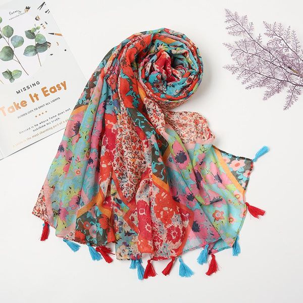 scarves women fashion bohemian floral tassel shawl lady beach sunscreen shawls autumn winter foulards muslim hijab, Blue;gray
scarves women fashion bohemian floral tassel shawl lady beach sunscreen shawls autumn winter foulards muslim hijab, Blue;gray