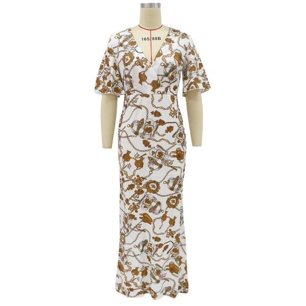mandylandy spring and autumn fashion short sleeve printed slim dress women's elegant v-neck high waist dress, Red
mandylandy spring and autumn fashion short sleeve printed slim dress women's elegant v-neck high waist dress, Red