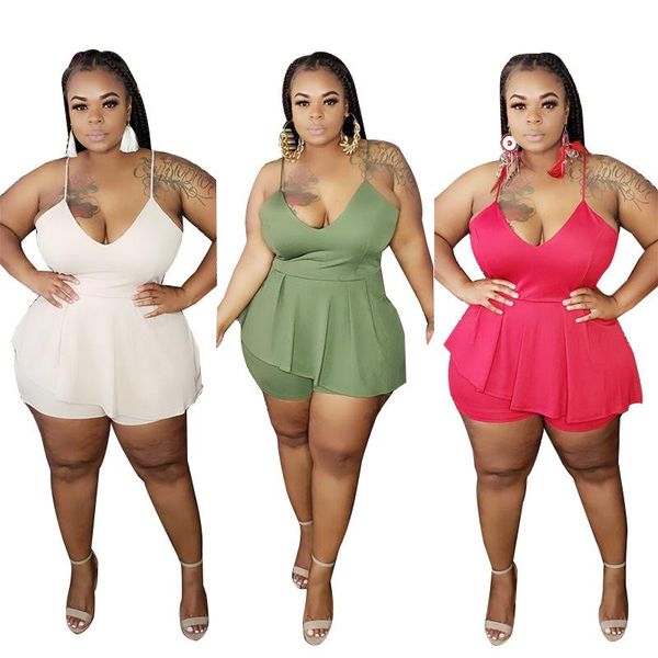 women's tracksuits 2021 summer slim fit jumpsuit casual sling green white large size elegant temperament macacao feminino, Gray
women's tracksuits 2021 summer slim fit jumpsuit casual sling green white large size elegant temperament macacao feminino, Gray