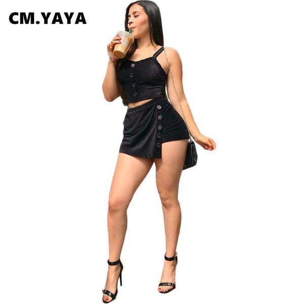 women's tracksuits cm.yaya summer streetwear women set two pieces tracksuit crop shorts jogger suit outfit night club matching, Gray
women's tracksuits cm.yaya summer streetwear women set two pieces tracksuit crop shorts jogger suit outfit night club matching, Gray