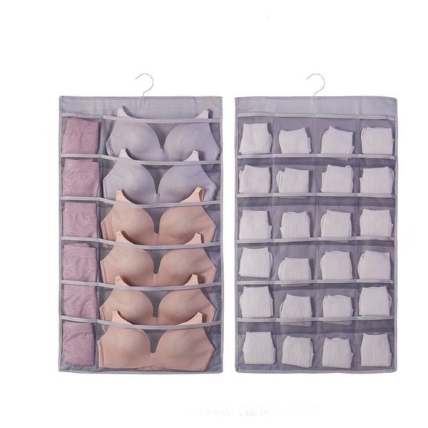 women underwear socks hanging bag double-sided wardrobe closet bra storage oxford home clothes organizer 15/24/30 pockets boxes & bins
women underwear socks hanging bag double-sided wardrobe closet bra storage oxford home clothes organizer 15/24/30 pockets boxes & bins
