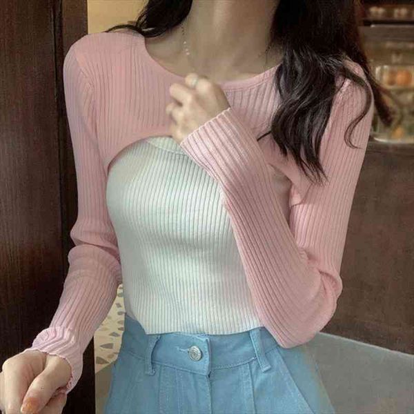 autumn pullovers sweaters women layered long sleeve short korean slim-fit pullover jumpers, White;black
autumn pullovers sweaters women layered long sleeve short korean slim-fit pullover jumpers, White;black