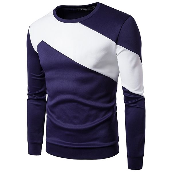 zogaa men's long sleeved t-shirt sweater stitching loose sweatshirts 211018, White;black
zogaa men's long sleeved t-shirt sweater stitching loose sweatshirts 211018, White;black