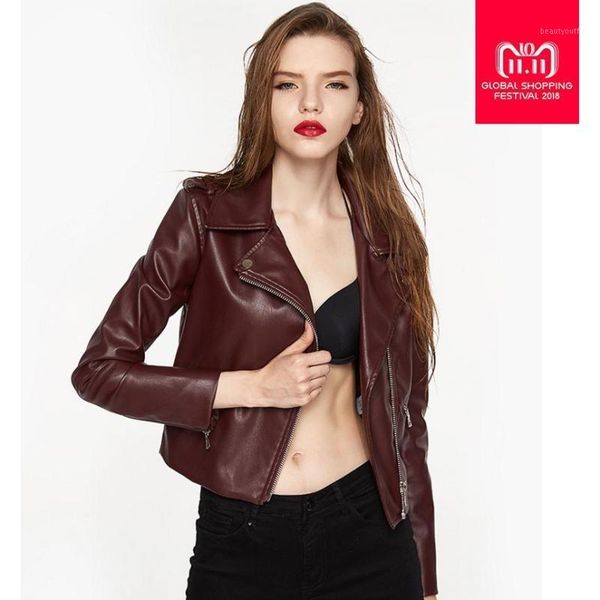 srping women's great quality was thin short pu leather jacket female fashion brand motorcycle wj1648 & faux, Black
srping women's great quality was thin short pu leather jacket female fashion brand motorcycle wj1648 & faux, Black