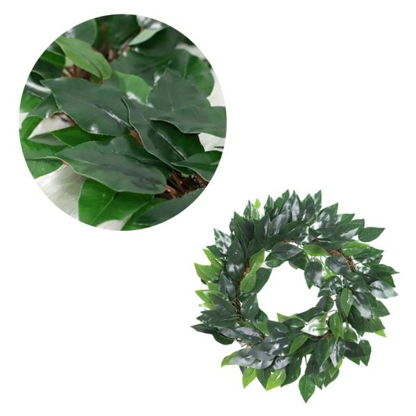 1pc wreath banyan leaves artificial beautiful 45cm lifelike garland for home door shopwindow wall decorative flowers & wreaths
1pc wreath banyan leaves artificial beautiful 45cm lifelike garland for home door shopwindow wall decorative flowers & wreaths