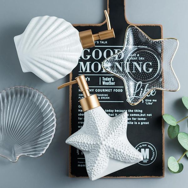 bath accessory set 1pc ceramic shell shape bathroom star washing tools bottle mouthwash cup soap toothbrush holder household articles
bath accessory set 1pc ceramic shell shape bathroom star washing tools bottle mouthwash cup soap toothbrush holder household articles