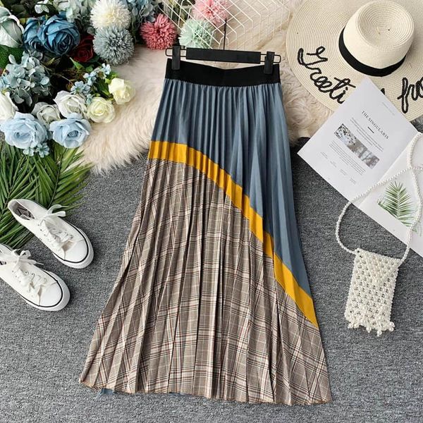 skirts 2021 autumn plaid high waist vintage long skirt winter bottoms a-line patchwork panelled pleated, Black
skirts 2021 autumn plaid high waist vintage long skirt winter bottoms a-line patchwork panelled pleated, Black