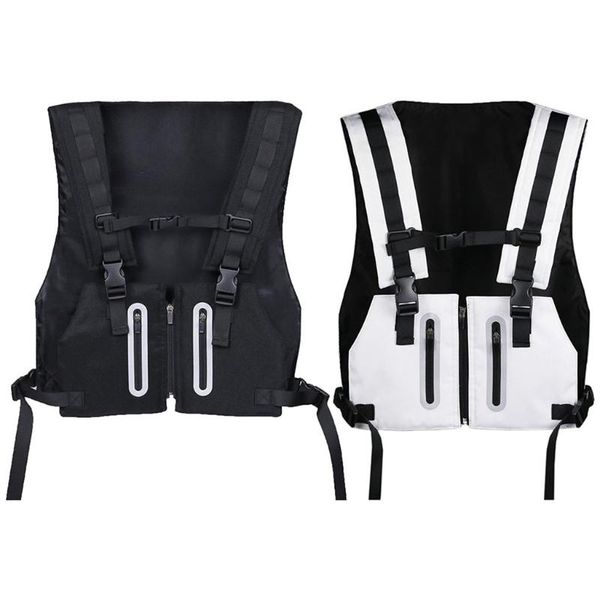 running jerseys reflective vest comfy with zipper bands for cycling walking hiking motorcycle, Black;blue
running jerseys reflective vest comfy with zipper bands for cycling walking hiking motorcycle, Black;blue