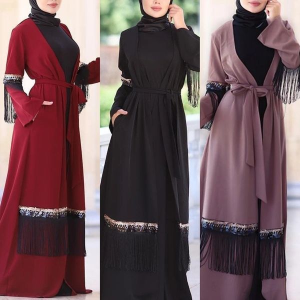 sequins open abayas for women muslim ramadan long robe lace-up hijab tassel party dress dubai arab kimono jubah islamic clothing, Red
sequins open abayas for women muslim ramadan long robe lace-up hijab tassel party dress dubai arab kimono jubah islamic clothing, Red