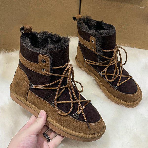 boots lucyever super thick plush warm snow women casual lace up cotton padded shoes woman winter comfy flat platform ankle1, Black
boots lucyever super thick plush warm snow women casual lace up cotton padded shoes woman winter comfy flat platform ankle1, Black