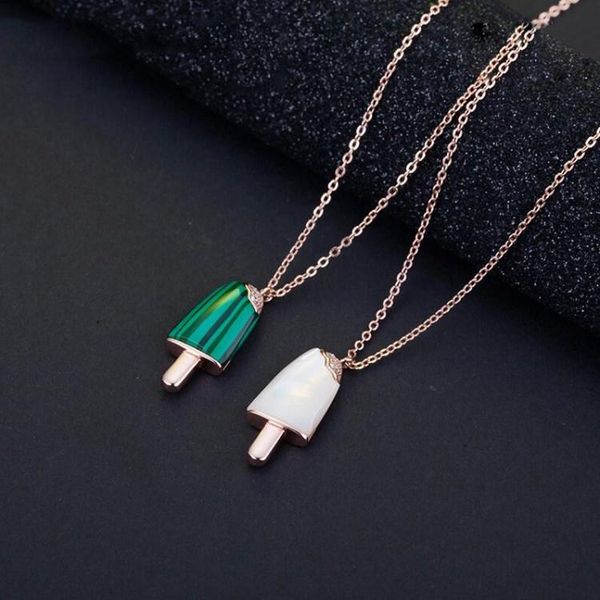 chains 2021 crystal from swarovskis rose gold temperament cute cream shape titanium steel necklace fit women and female, Silver
chains 2021 crystal from swarovskis rose gold temperament cute cream shape titanium steel necklace fit women and female, Silver