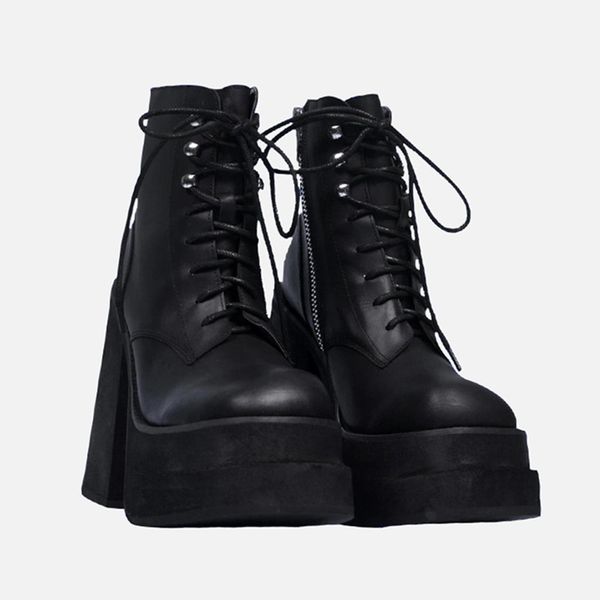 2021 women ladies leather super 13cm high heel boots shoes 3.5cm platform pumps polyurethane bottom zipper dance party wedding lace-up dress, Black
2021 women ladies leather super 13cm high heel boots shoes 3.5cm platform pumps polyurethane bottom zipper dance party wedding lace-up dress, Black