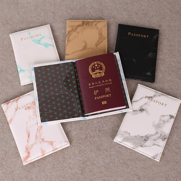 card holders passport cover marble style leather id holder women men packet travel wallet purse pouch, Brown;gray
card holders passport cover marble style leather id holder women men packet travel wallet purse pouch, Brown;gray