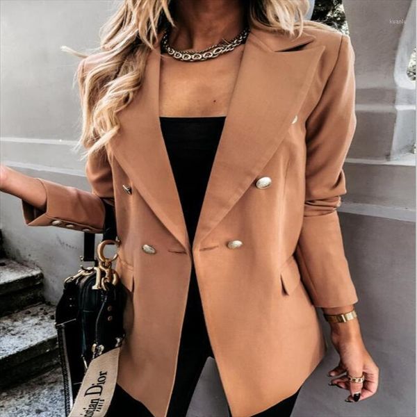 women's suits & blazers 2021 european and american fashion casual lapel slim cardigan temperament suit jacket women, White;black
women's suits & blazers 2021 european and american fashion casual lapel slim cardigan temperament suit jacket women, White;black