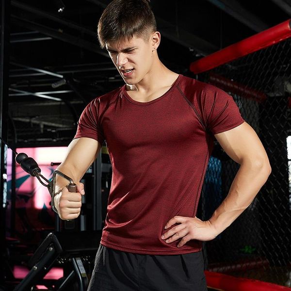 men's t-shirts short sleeve t-shirt sports quick drying sweat absorbing breathable basketball running fitness loose underwear, White;black
men's t-shirts short sleeve t-shirt sports quick drying sweat absorbing breathable basketball running fitness loose underwear, White;black