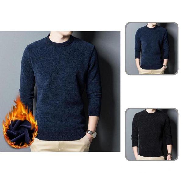 men's sweaters thicken fit warm autumn sweater for inner wear base, White;black
men's sweaters thicken fit warm autumn sweater for inner wear base, White;black