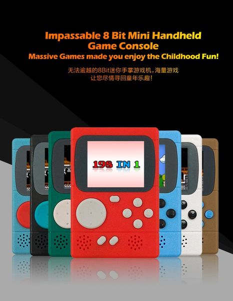 portable game players retro mini handheld console 8-bit 2.0 inch color lcd kids player built-in 198 games
portable game players retro mini handheld console 8-bit 2.0 inch color lcd kids player built-in 198 games