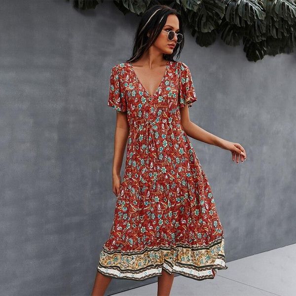 women's swimwear elegant women dress spring summer casual v-collar printed female dresses long-style short-sleeved vintage vestidos 202, White;black
women's swimwear elegant women dress spring summer casual v-collar printed female dresses long-style short-sleeved vintage vestidos 202, White;black
