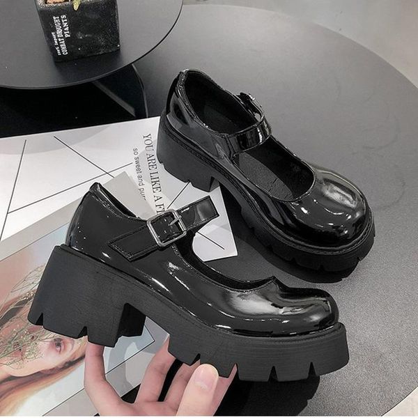 dress shoes 2021 high heels women's patent leather platformstudent female chunky-heelstyle mary jane mujer, Black
dress shoes 2021 high heels women's patent leather platformstudent female chunky-heelstyle mary jane mujer, Black