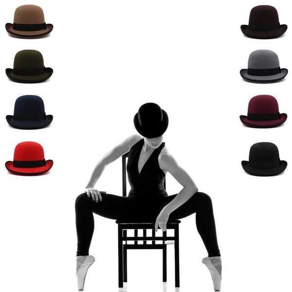 wide brim hats men women oval wool bowler hat roll rim bowtie cap sunhat party street style adjustable size us 7 1/8-7 3/8 uk m, Blue;gray
wide brim hats men women oval wool bowler hat roll rim bowtie cap sunhat party street style adjustable size us 7 1/8-7 3/8 uk m, Blue;gray