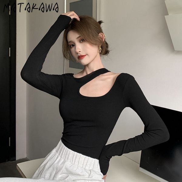 matakawa asymmetrical hanging neck black t-shirt female spring korean self-cultivation bottoming tshirt long-sleeved 210513, White
matakawa asymmetrical hanging neck black t-shirt female spring korean self-cultivation bottoming tshirt long-sleeved 210513, White