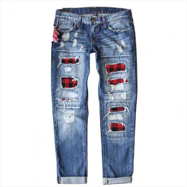 boyfriend cargo wide leg womens jean pants fashion ripped hole plaid patch patchwork long trousers, Blue
boyfriend cargo wide leg womens jean pants fashion ripped hole plaid patch patchwork long trousers, Blue