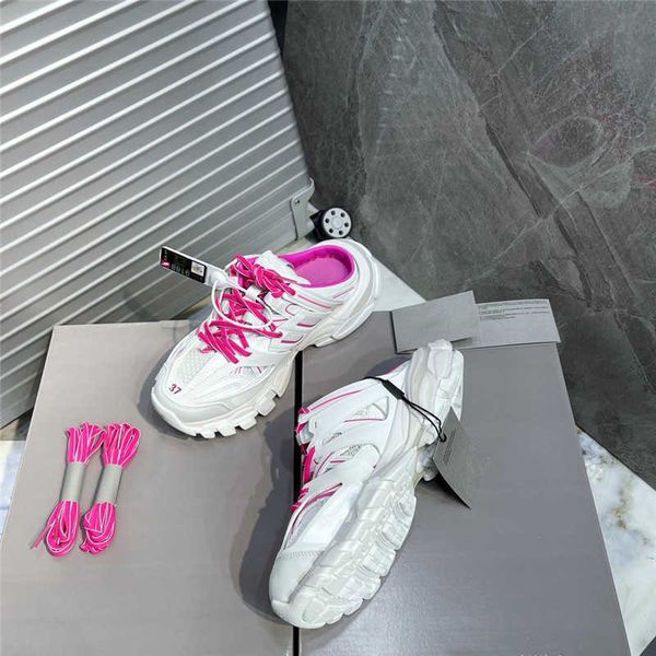 2022 luxury designer track glow dress shoes tess.s.gomma in white and neon pink mesh nylon lace up trainer shoe sneakers with box, Black
2022 luxury designer track glow dress shoes tess.s.gomma in white and neon pink mesh nylon lace up trainer shoe sneakers with box, Black