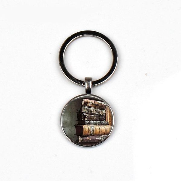 keychains fashion stack of antique books keychain personality retro men women keyring jewelry round pendant gift reader writer, Silver
keychains fashion stack of antique books keychain personality retro men women keyring jewelry round pendant gift reader writer, Silver