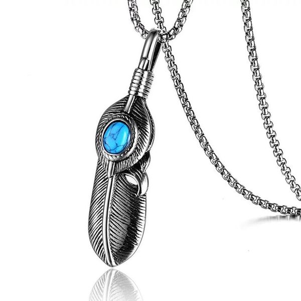 pendant necklaces popluar stone feather necklace stainless steel fashion 2021 est jewelry for men and women, Silver
pendant necklaces popluar stone feather necklace stainless steel fashion 2021 est jewelry for men and women, Silver