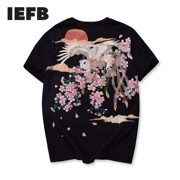 iefb chinese style round collar summer short sleeve embroidered t-shirts fashion japan streetwear tee mans 0377 210524, White;black
iefb chinese style round collar summer short sleeve embroidered t-shirts fashion japan streetwear tee mans 0377 210524, White;black