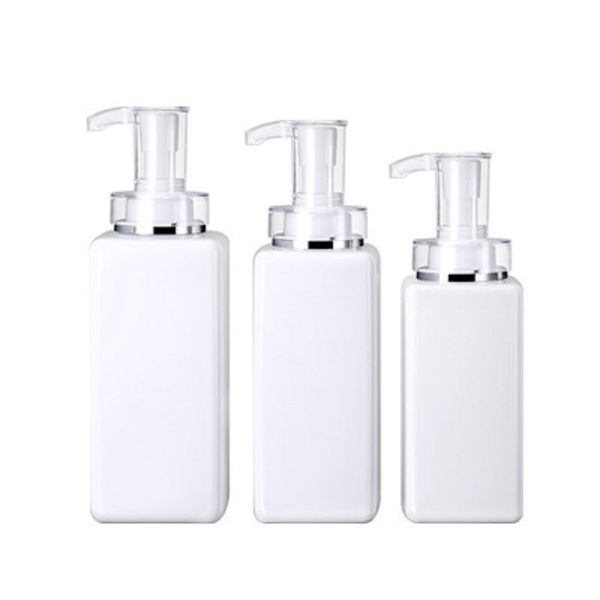 300ml 400ml 500ml transparent/white plastic empty bottle high-end shampoo square bottles shower gel lotion pump sub-bottle
300ml 400ml 500ml transparent/white plastic empty bottle high-end shampoo square bottles shower gel lotion pump sub-bottle