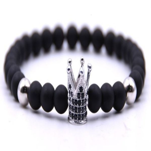 8mm beaded bracelet micro inlaid with zircon color preserving gold bead frosted agate ryd444, Black
8mm beaded bracelet micro inlaid with zircon color preserving gold bead frosted agate ryd444, Black