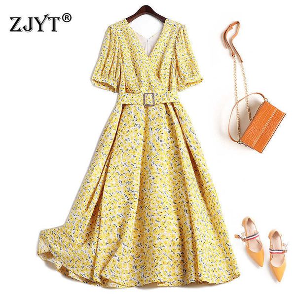 summer designers puff sleeve v neck print empire woman dress elegant knee length party robe femme yellow vestidos 210601, Black;gray
summer designers puff sleeve v neck print empire woman dress elegant knee length party robe femme yellow vestidos 210601, Black;gray