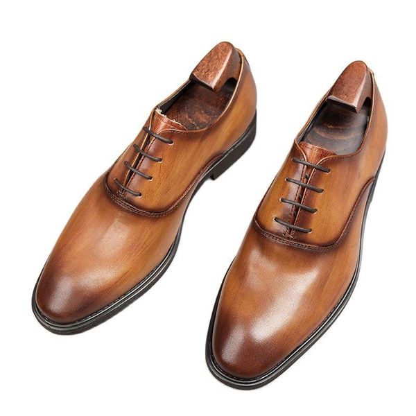 men's formal leather shoes, european style laces, pointed toe, made of cowhide, comfortable, high-end wedding, dress, suit dress shoes, Black
men's formal leather shoes, european style laces, pointed toe, made of cowhide, comfortable, high-end wedding, dress, suit dress shoes, Black