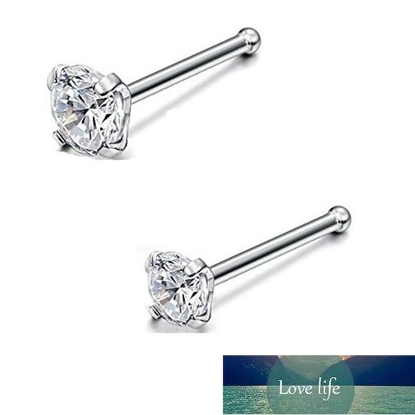 20g zircon crystal 316l surgical steel bone stud ring nose piercing jewelry factory price expert design quality latest style original status, Silver
20g zircon crystal 316l surgical steel bone stud ring nose piercing jewelry factory price expert design quality latest style original status, Silver