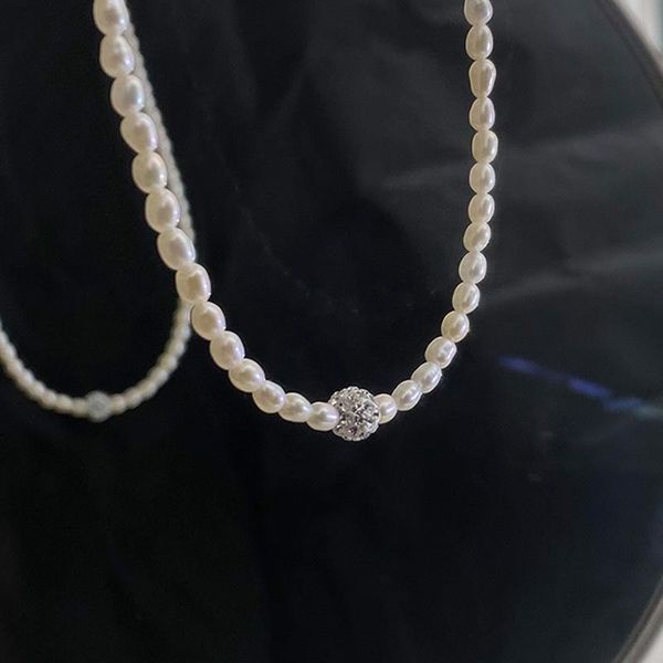 pendant necklaces timeonly elegant natural freshwater pearl necklace for women femme shinning rhinestone ball chokers french jewellery, Silver
pendant necklaces timeonly elegant natural freshwater pearl necklace for women femme shinning rhinestone ball chokers french jewellery, Silver