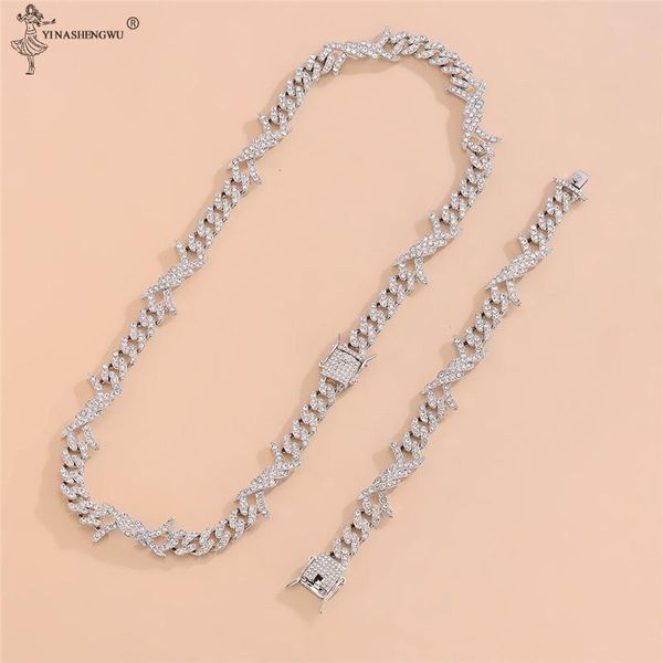 chains men women hip hop iced out bling chain necklace 14mm width miami cuban necklaces fashion jewelry bracelet, Silver
chains men women hip hop iced out bling chain necklace 14mm width miami cuban necklaces fashion jewelry bracelet, Silver