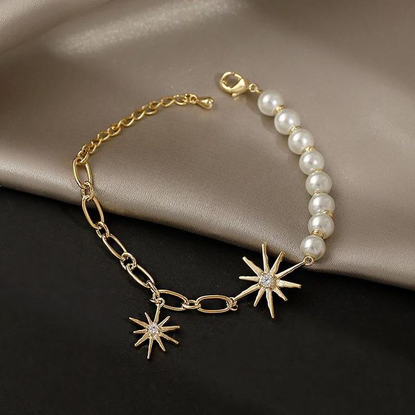 beaded, strands eight-pointed star pearl bracelet light luxury exquisite high-end jewelry women's on hand jewelry-accessories women, Black
beaded, strands eight-pointed star pearl bracelet light luxury exquisite high-end jewelry women's on hand jewelry-accessories women, Black