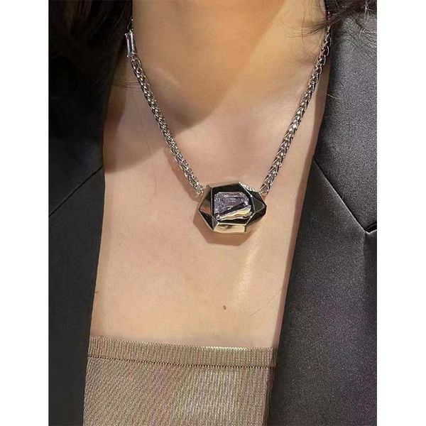 pendant necklaces 2021 ins wind alloy necklace geometric stainless steel gem ladies suitable for party wear jewelry, Silver
pendant necklaces 2021 ins wind alloy necklace geometric stainless steel gem ladies suitable for party wear jewelry, Silver