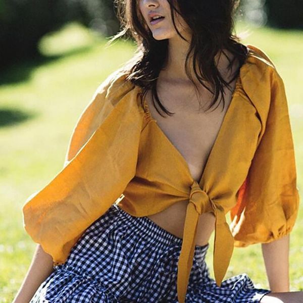 fashion ladies retro crop blouse summer three-quarter sleeves beach vacation bandage shirt wx163 women's blouses & shirts, White
fashion ladies retro crop blouse summer three-quarter sleeves beach vacation bandage shirt wx163 women's blouses & shirts, White