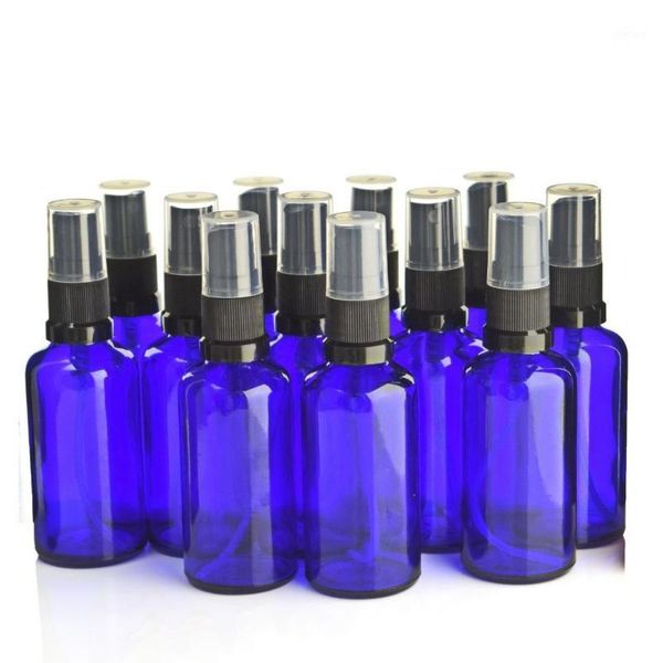 storage bottles & jars 12pcs 50ml blue glass spray bottle empty refillable black fine mist sprayer for essential oils perfume
storage bottles & jars 12pcs 50ml blue glass spray bottle empty refillable black fine mist sprayer for essential oils perfume